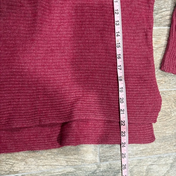 Bartolini Wool Cashmere Blend Turtleneck Women's Sz S Red Made In Italy Boho - Picture 7 of 9